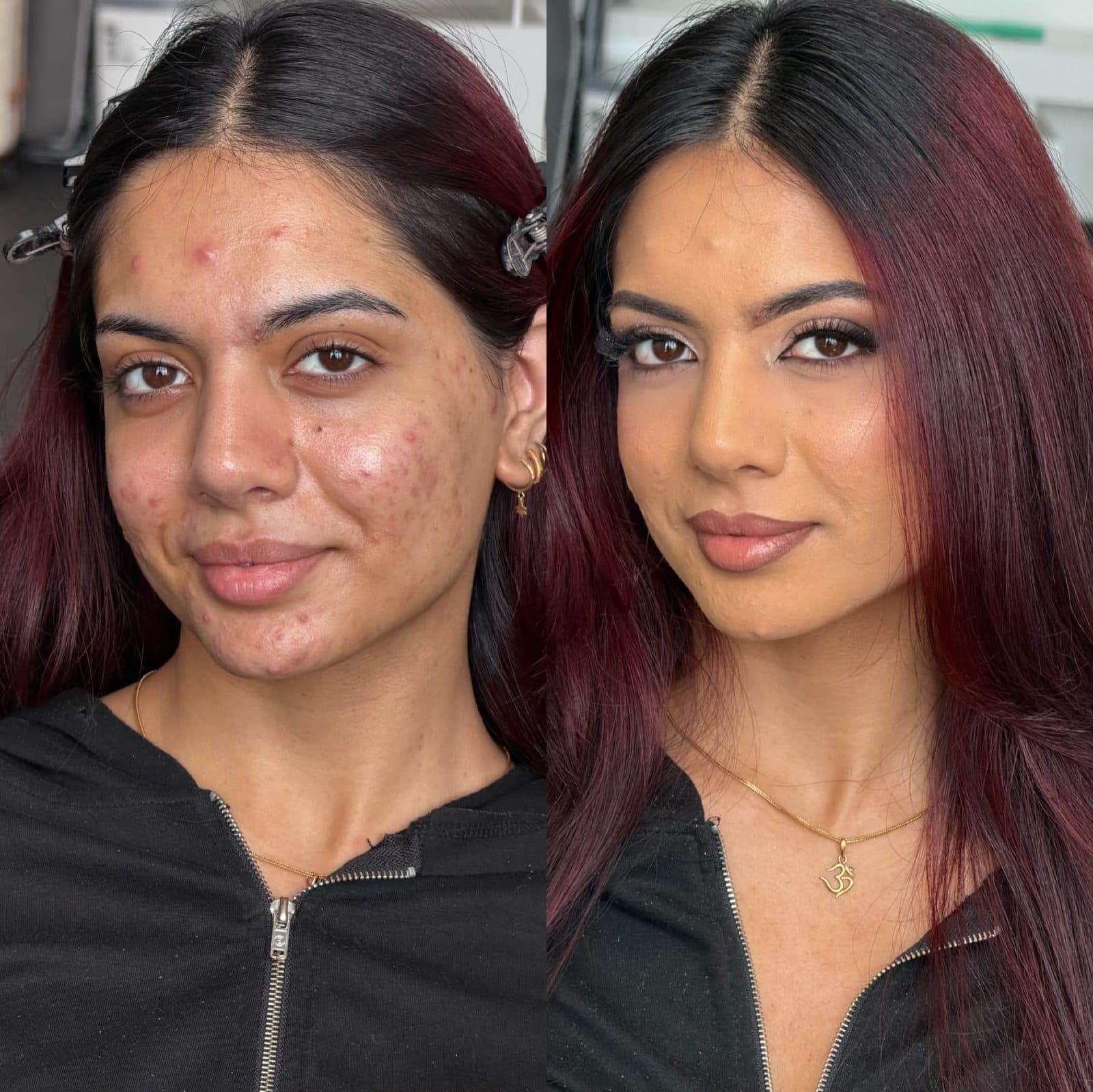 Makeup before and after № 01 by makeupbydoori, makeup artist in Edmonton, London